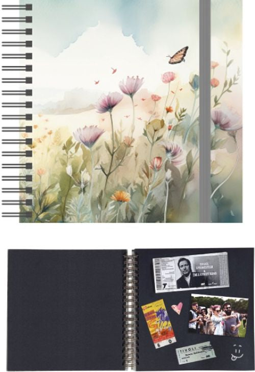 ALBUM FOTOS ESPIRAL 25X25 MARIPOSA