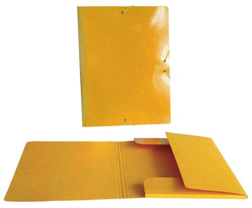 CARPETA SOLAPAS FOLIO PLASTICO BRILLO LASER AMARILLO