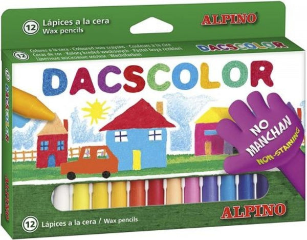 ESTUCHE 12 CERAS DACSCOLOR SEMIBLANDAS
