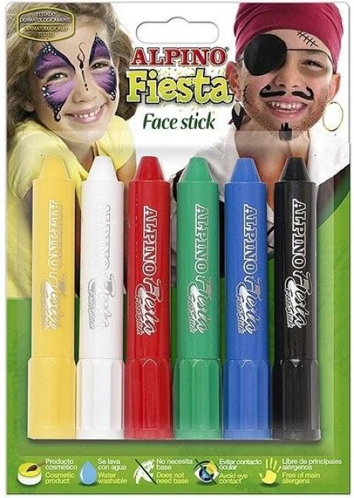 BLISTER 6 BARRAS DE PINTURA FACIAL FACE STICK