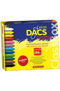 Economi pack 288 ceras dacs 24 ceras x 12 colores