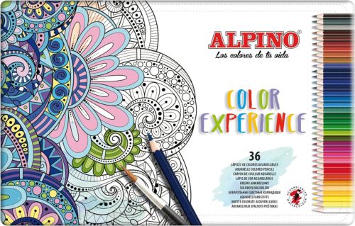 Estuche 36 lapices de colores acuarelables color experience