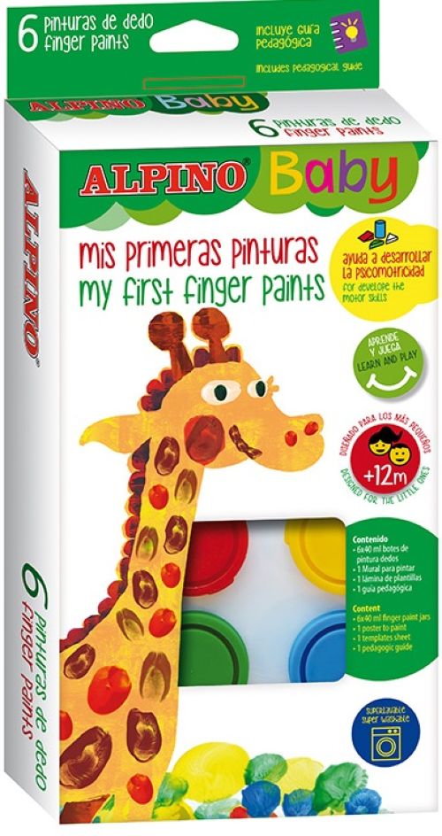 Set pintura de dedos alpino baby