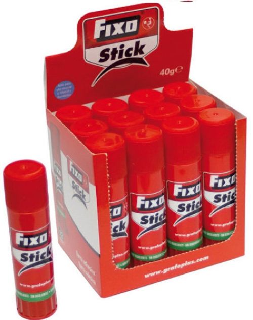 Exp 12 barras pegamento fixo 40g