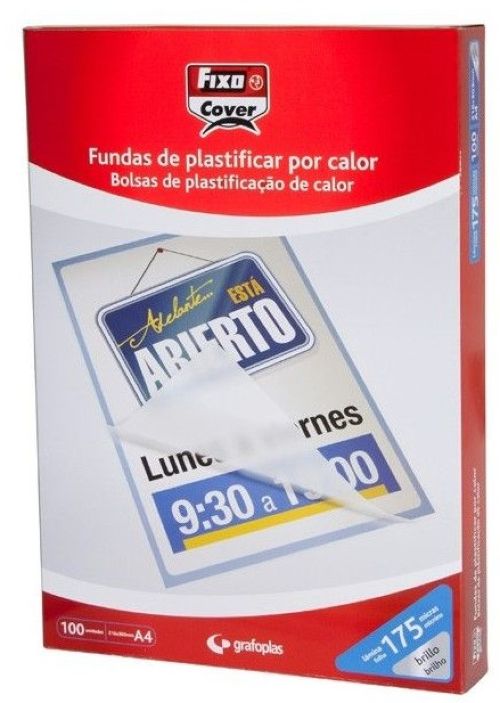 C/100 fundas plastificar 70x110mm 125 micras brillo