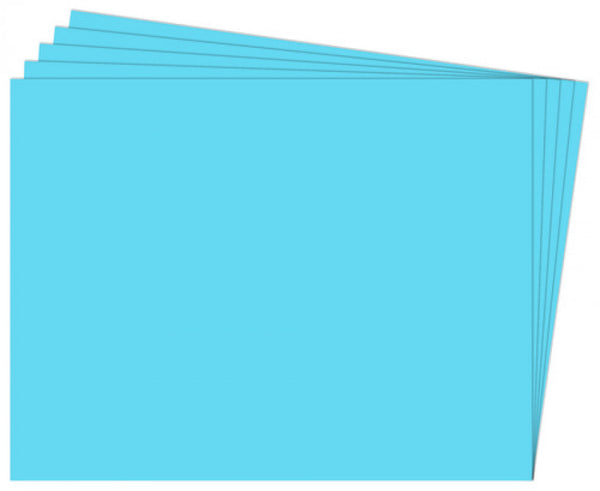 PAQ/25 CARTULINA FIXO 50X65 180G. AZUL MALDIVAS