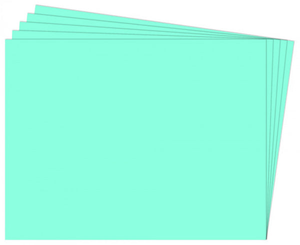 PAQ/25 CARTULINA FIXO 50X65 180G. AZUL TURQUESA