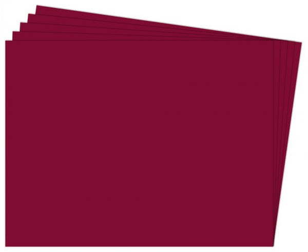 PAQ/25 CARTULINA FIXO 50X65 180G. GRANATE