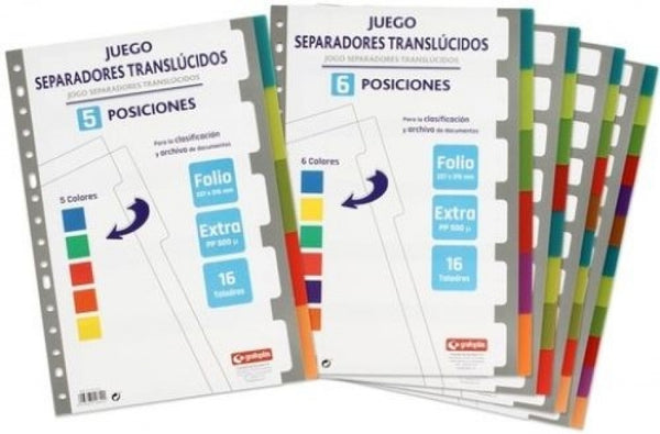 BOLSA SEPARADORES Fº EXTRA-FUERTE 8 PESTAÑAS MULTITALADRO