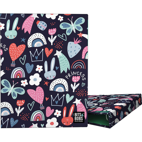 CARPETA ANILLAS A5 FOR.4O20 B&.B PRINCESS 18x23,4x2,5cm