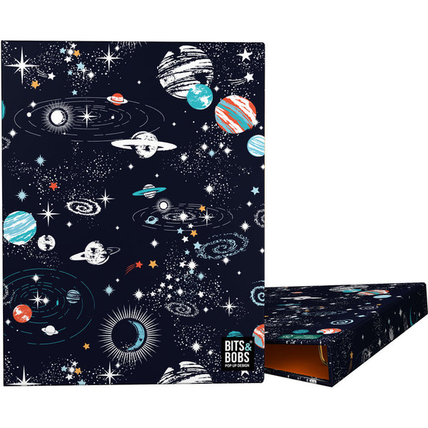 CARPETA ANILLAS A5 FORRADA 4D20 B&.B COSMOS 18x23,4x2,5cm