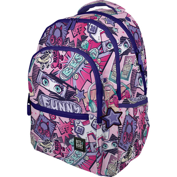 MOCHILA ROOMY B&.B MANGA 33x46x22,5cm