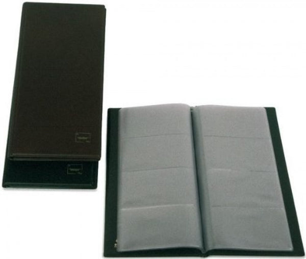 TARJETERO BASIC CUERO VIEJO CAPACIDAD 160 TARJETAS 105X68MM