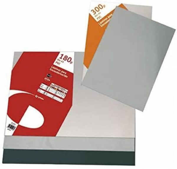 Caja 100 tapa encuadernación a4 pvc 180 micras transparente