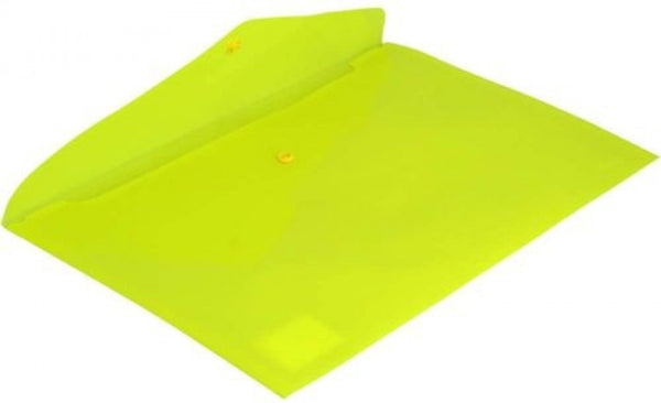 PAQ/12 CARPETA SOBRE Fº CIERRE BROCHE PP AMARILLO FLUOR GRA