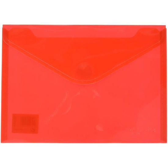 PAQ/5 CARPETA SOBRE Fº ROJO CON FUELLE VELCRO PP MULTILINE