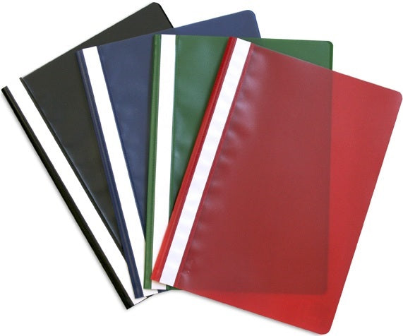 C/25 DOSSIER FASTENER Fº PP ROJO PIEL NARANJA