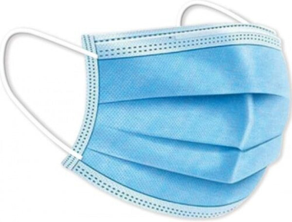 C/50 MASCARILLA AZUL QUIRURGICA DESECHABLE C/GOMAS