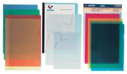 PAQ/10 FUNDAS DOSSIER UÑERO A4 PP COLOR AZUL