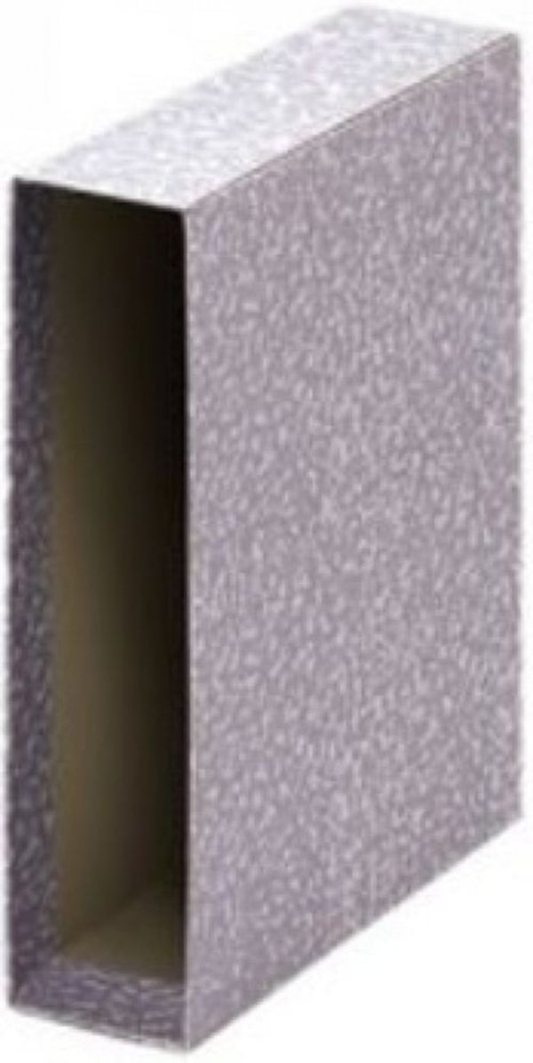 C/25 caja archivador de palanca fº carton jaspeado gris