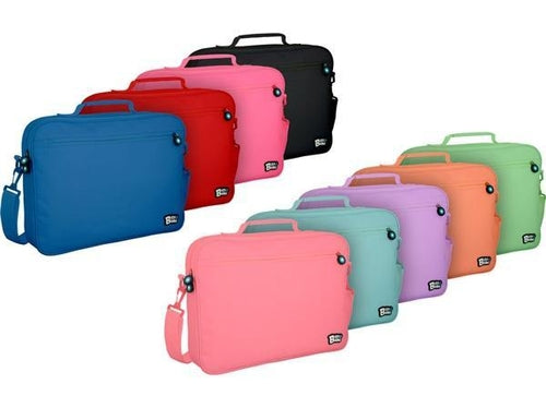 BANDOLERA BITS &.BOBS COLOR AZUL CLARO 38X28X6 CM.