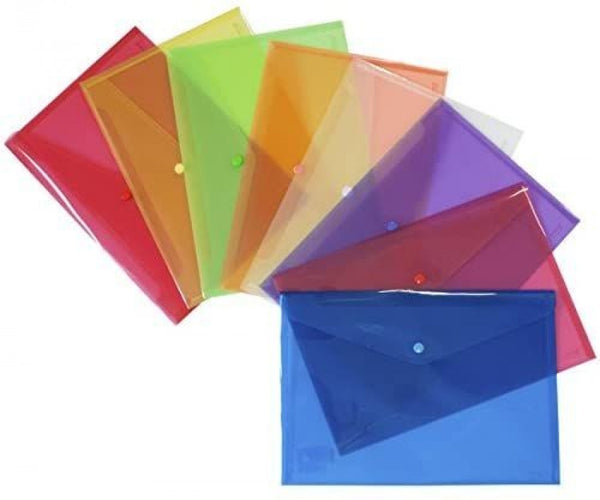 Paq/12 carpeta sobre fº cierre broche pp amarillo