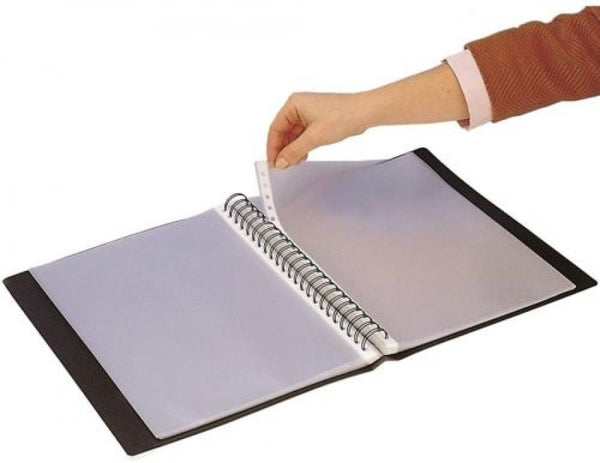 PAQ/10 FUNDAS EXTRAIBLES A4 PIEL NARANJA PARA IN&OUT