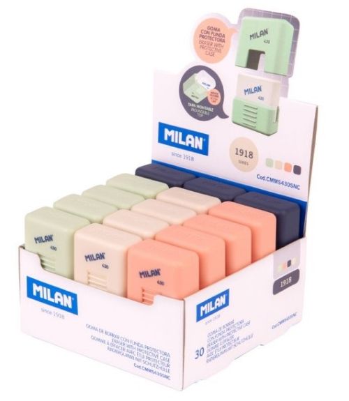 Exp 30 goma milan 430 con funda protectora school serie 1918