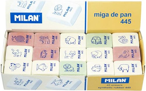 C/45 gomas milan 445 colores surtidos