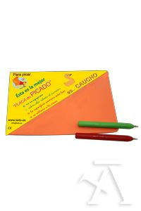 PLACA DE CAUCHO PARA PICADO METODO PIO-PIO 15X20