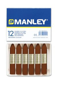 C/12 CERAS MANLEY UNICOLOR Nº29 PARDO