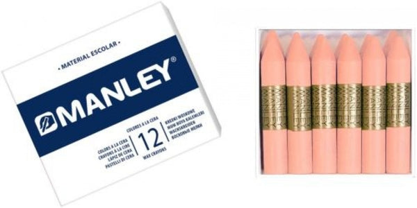 C/12 CERAS MANLEY UNICOLOR Nº33 CARNE