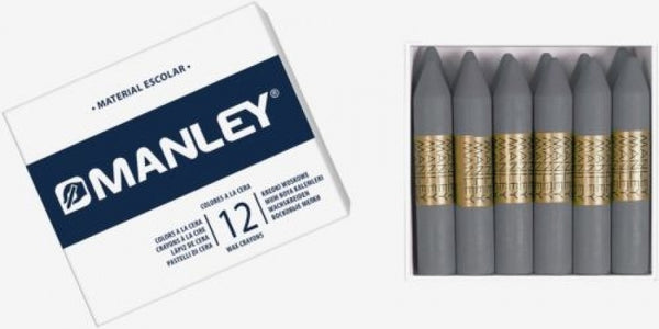 C/12 CERAS MANLEY UNICOLOR Nº75 PLATA