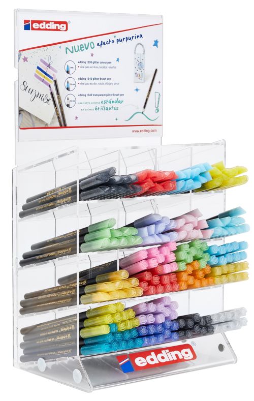 Expositor 210 rotulador edding 1200/1340 glitter