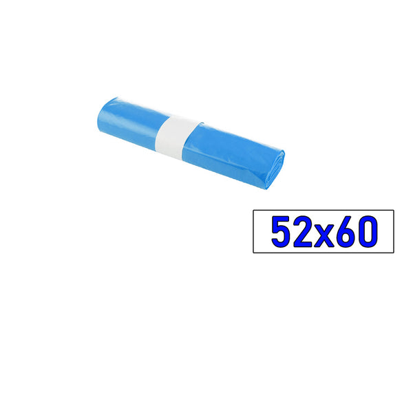 PAQ/25 BOLSAS DE BASURA 52X60 AZUL 80 GALGAS