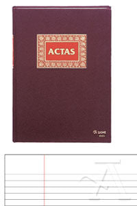 LIBRO ACTAS FOLIO NATURAL 100 HOJAS DOHE