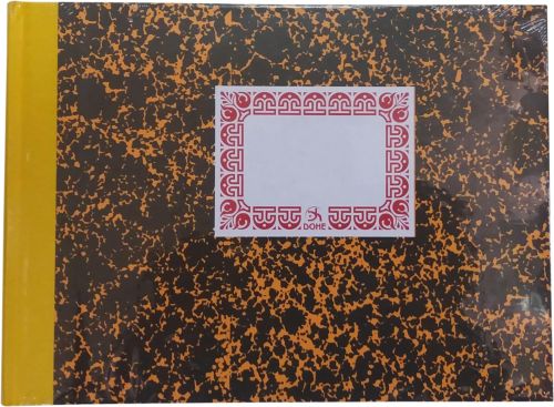 Cuaderno cartone 4º apaisado cuentas corrientes 100h numeradas