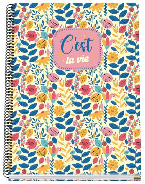 CUADERNO A4 100H 90G TAPA EXTRADURA CUAD 5X5 CEST LA VIE