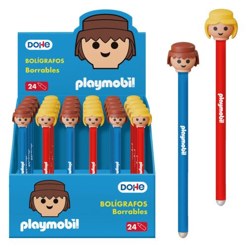 EXP 24 BOLIGRAFOS BORRABLES PLAYMOBIL