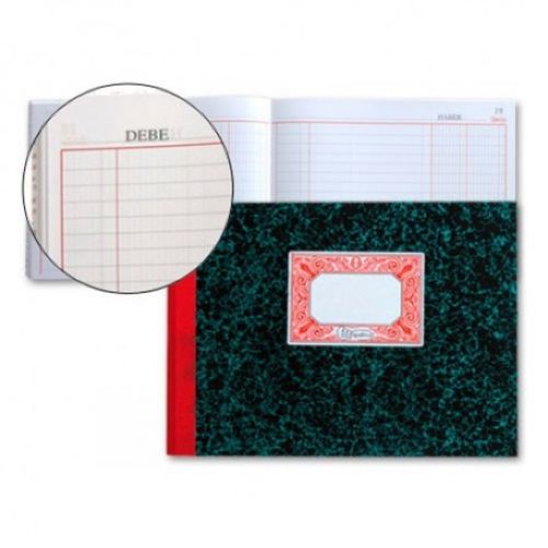 CARTONE CONTABILIDAD CAJA 4º 100 HOJAS DEBE Y HABER