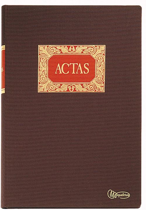 Libro actas fº 100 hojas rayado