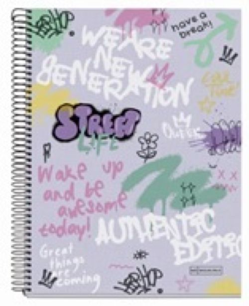 NOTEBOOK4 A4 120H HORIZONTAL 70G WAKE UP