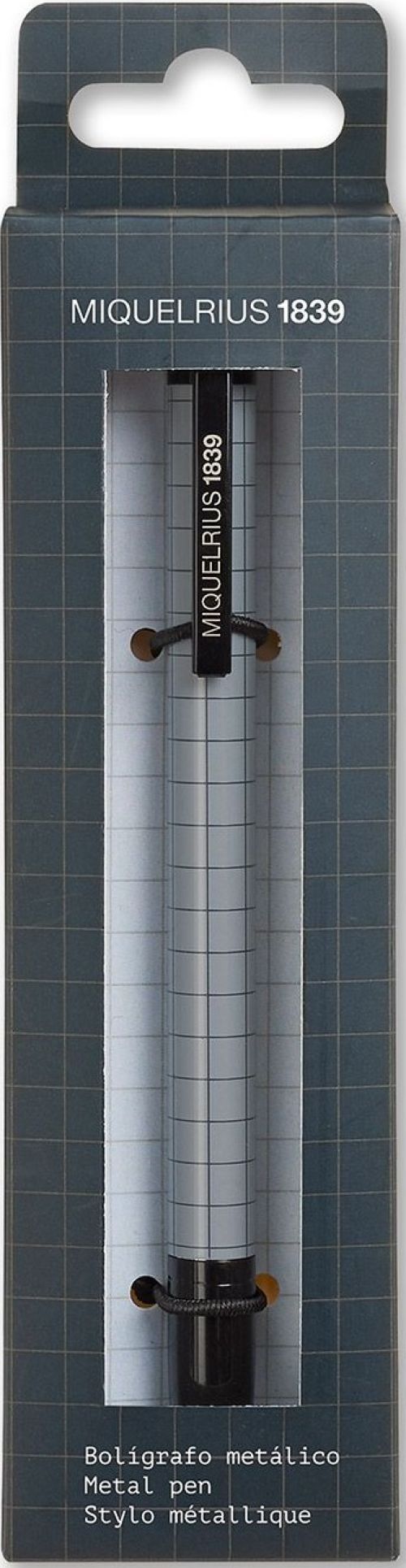 BOLIGRAFO METALICO BACK TO BASICS NEGRO 1MM