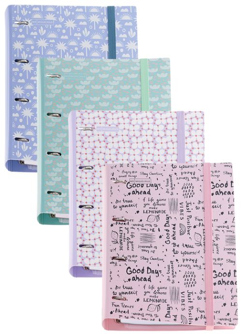 C/4 carpebloc a4 4 anillas 35mm polyfoam desing modelos surtidos