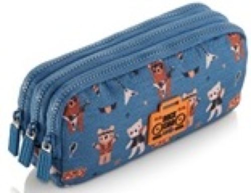 PORTATODO TRIPLE RECTANGULAR RECICLADO ROCK STAR