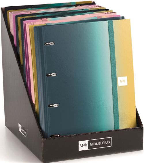 Exp 10 carpebloc a4 4 anillas 35mm con recambio serie Aurora + Rider