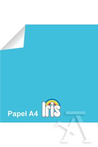 PAQUETE IRIS REPRO A4 100H 80G COLOR AZUL TURQUESA GUARRO