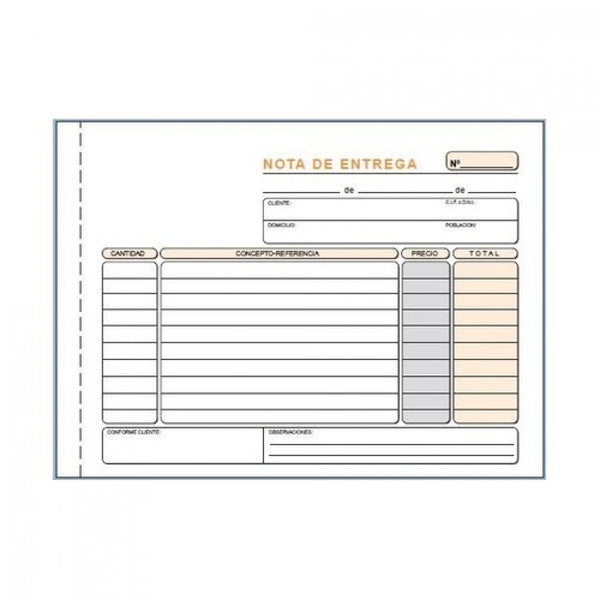 PAQ/10 TALONARIOS DE ENTREGAS 1/4 APAISADO DUPLICADO AUTOCO
