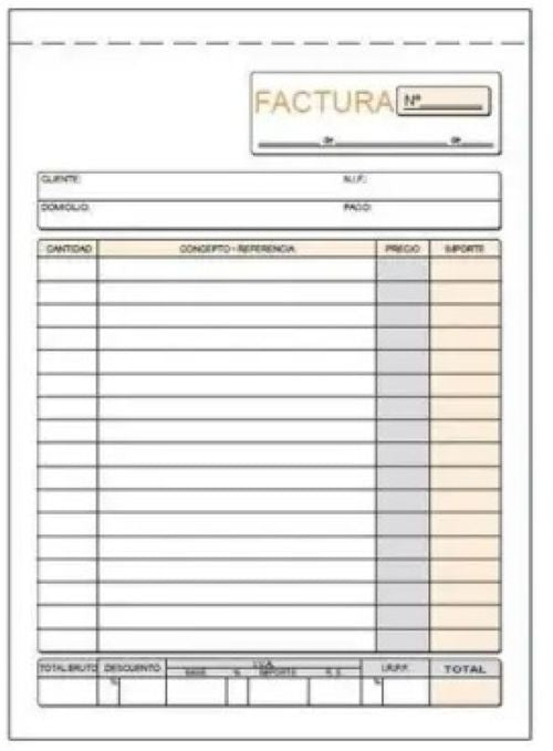 PAQ/10 TALONARIOS MULTIUSOS 1/8 NATURAL DUPLICADO AUTOCOP.