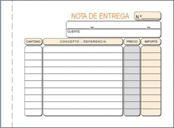 PAQ/10 TALONARIOS DE ENTREGAS 1/8 APAISADO DUPLICADO AUTOCO